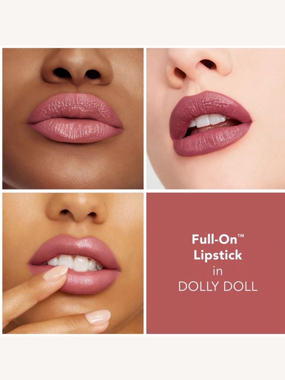 Buxom Full On Satin Plumping Lipstick - Dolly Doll BNIB